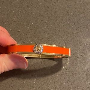 Henri Bendel orange and gold bracelet